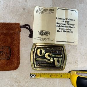 Oklahoma State Belt Buckle